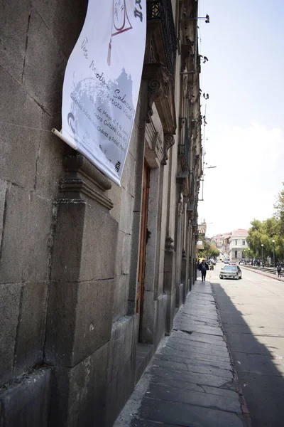 Barandilla Edificios Con Ventanas Carretera Ciudad Quetzaltenango —  Fotos de Stock