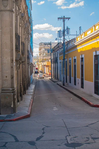 Ciudad Calle Clásica Estilo Colonial Xela — Foto de Stock