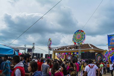 Uçurtma fuarı bulutlu, sumpangolu, sakatepesquez, guatemalalı, 1 Kasım 2018