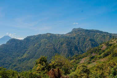 Sonsuz baharda büyük ormanlı yalnız dağlar.