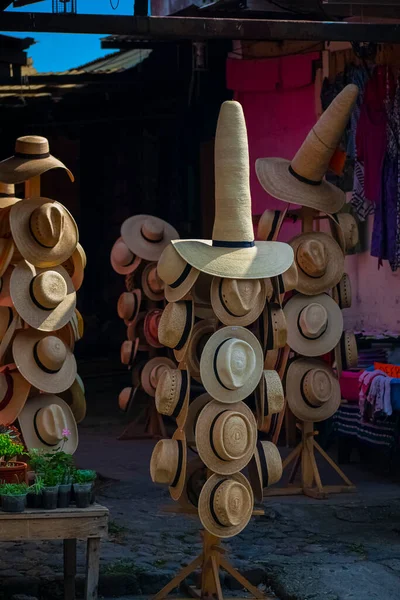Sombrero Bambú Tradicional Grande Pequeño — Foto de Stock