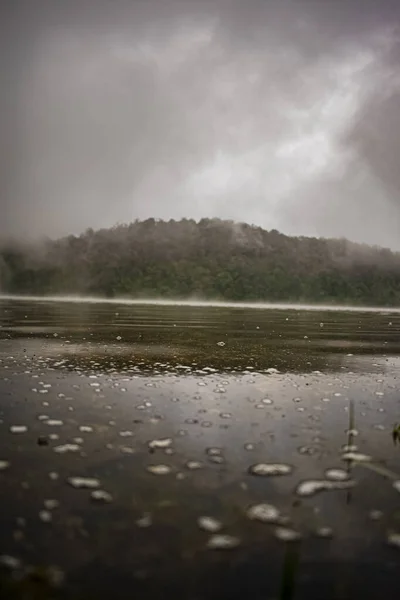 Chicabal Lake Clouds Jungle — Stock Photo, Image