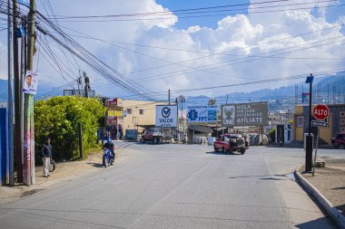 San Juan Ostulncalco 'nun güzel giriş ve çıkışları