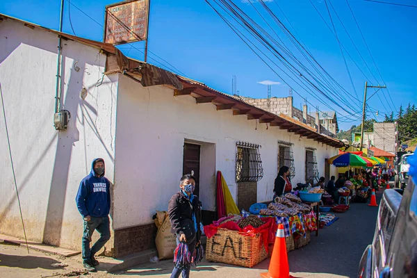 Mercado Mujeres Indígenas Mayas — Foto de Stock