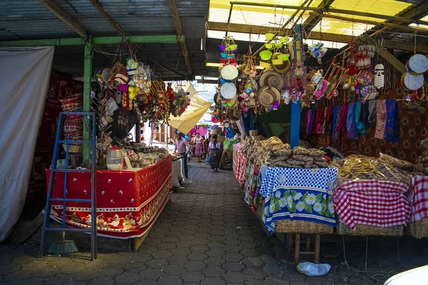 Stalls Selling Candy Market Various Flavors Hanging Toys — Stock Photo, Image
