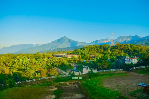 Beautiful Garden Large Serca Volcano Sight Forms Landscape — Stock Photo, Image