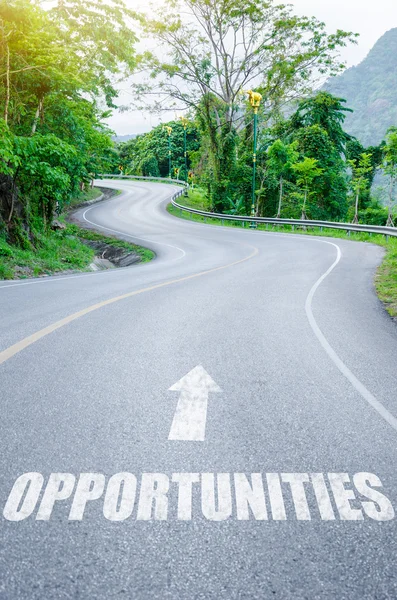 Opportunità sul concetto di strada . — Foto Stock