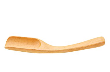 empty wooden scoop.