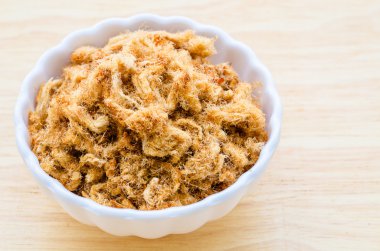 Rendelenmiş domuz Çin yemeği kurutulmuş.