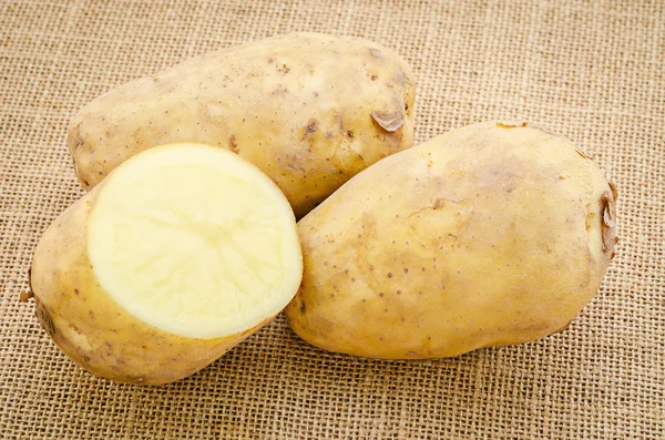 Close up of fresh organic potatoes — Stock Photo, Image