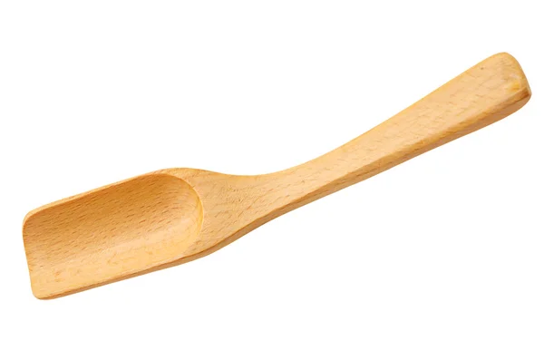 Wooden scoop isolated. — Stock Photo, Image