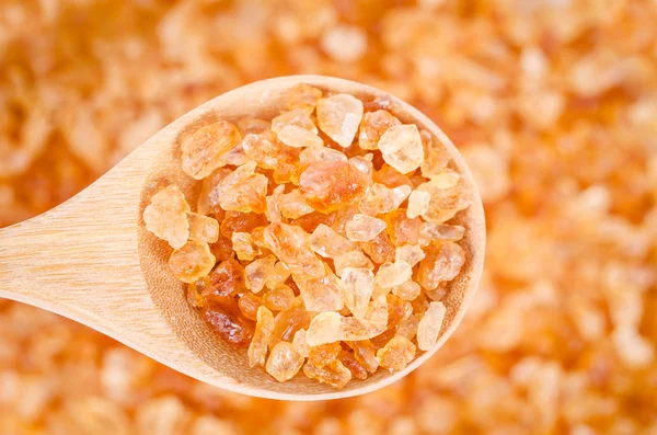Fakanállal egészséges kristály cukor. — Stock Fotó