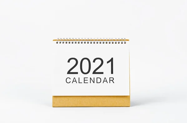 Calendar Birou 2021 Pentru Organizator Pentru Planifica Memento Fundal Alb — Fotografie, imagine de stoc