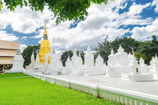 Suan Dok Temple Wat Suan Dok Monastery Blue Sky Chiang — Stock Photo, Image