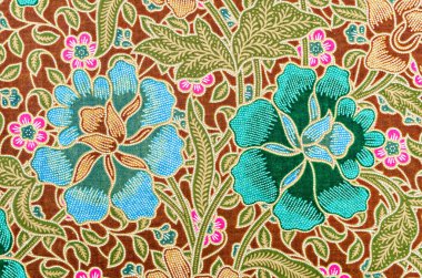 Geleneksel batik sarong desen arkaplanı.