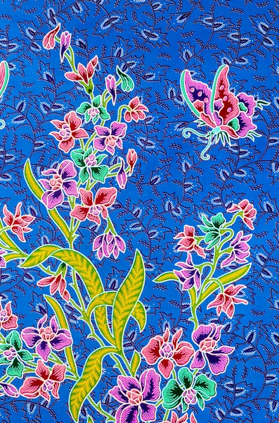 Piękny Wzór Tkaniny Batik Sztuki Które Stają Się Tradycyjne Ubrania — Zdjęcie stockowe