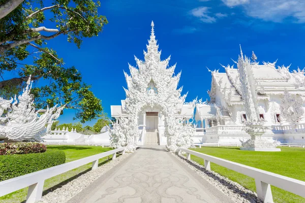 Wat Rong Khun Também Conhecido Como Templo Branco Chiang Rai — Fotografia de Stock