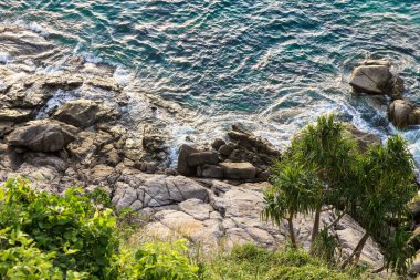 Phuket 'teki Manastır' dan Promthep Burnu Tayland.