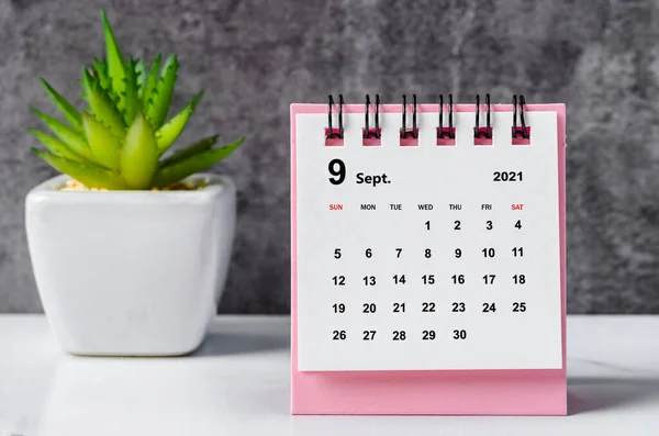 Μίνι Ημερολόγιο Σεπτέμβριος 2021 — Φωτογραφία Αρχείου