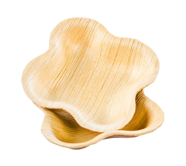 Coupe Faite Palmier Feuilles Bétel Séché Matériau Naturel Isolé Sur — Photo