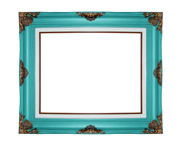 Classic wooden frame isolated on white background — Stock Photo, Image