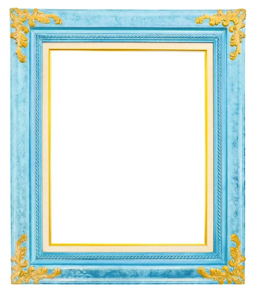 Antique gold frame isolated on white background — Stock Photo, Image