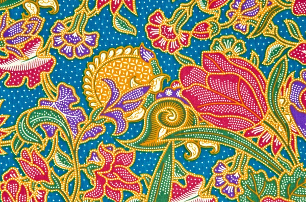 Tradiční batik sarong vzor pozadí — Stock fotografie