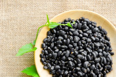 Black Eyed Peas çuval arka plan üzerinde