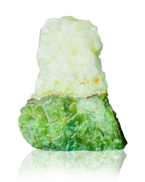 Jade isolerad på vit bakgrund. — Stockfoto