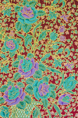 Geleneksel giysiler için desen katmak batik