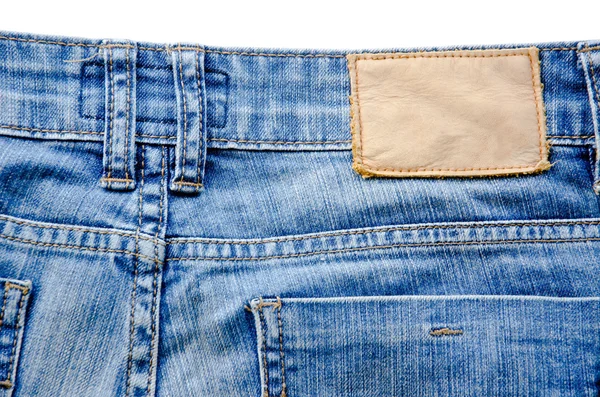 Етикетка пуста джинси — стокове фото