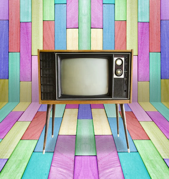 Oude vintage tv — Stockfoto