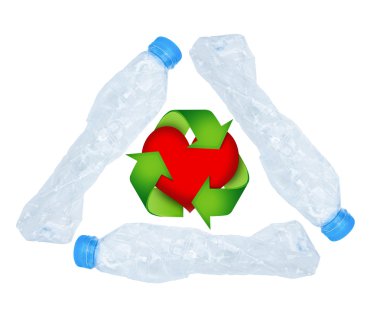 plastik şişe geri dönüşüm kavramı