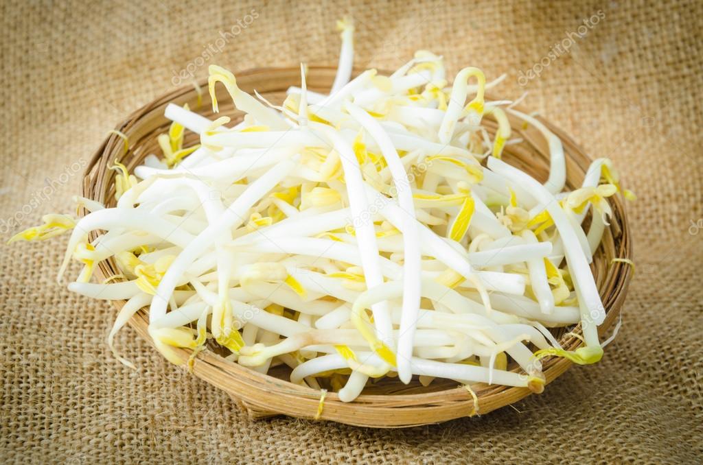 Mung beans or bean sprouts.