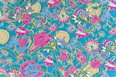 geleneksel batik Malaya peştemâli desen.