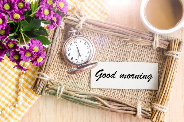 Good morning in morning time. — Stock Photo, Image