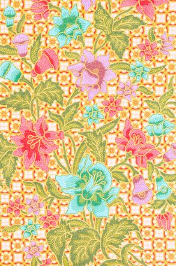 Desen için geleneksel giyim Malezya batik dahil