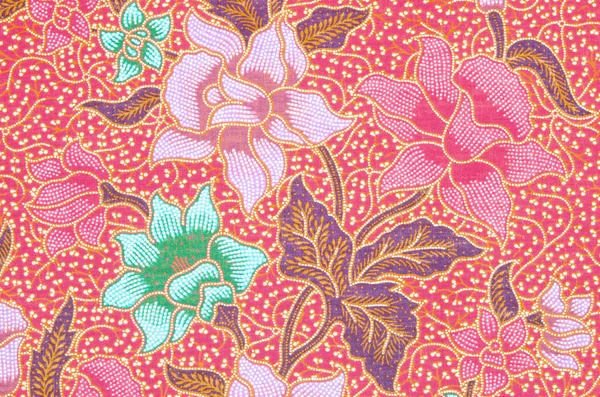 Textile brillant abstrait dans le batik . — Photo