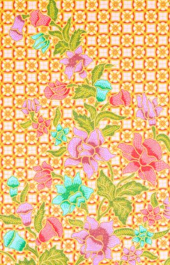 Batik'ın soyut parlak Tekstil.