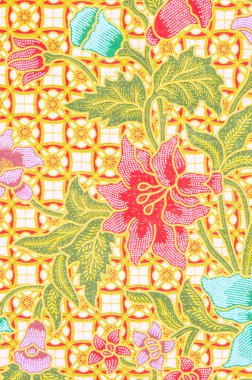 Geleneksel giysiler için desen katmak batik
