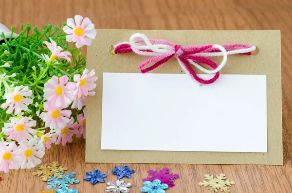 Blank greeting card — Stock Photo, Image