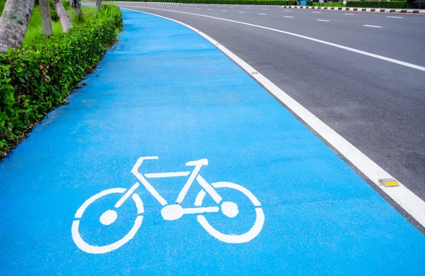 Bisiklet sembolü lane — Stok fotoğraf