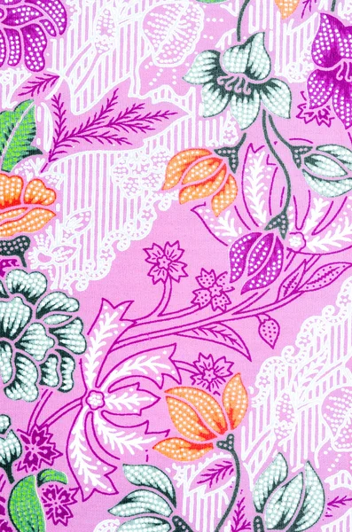 Beaux motifs batik rose . — Photo