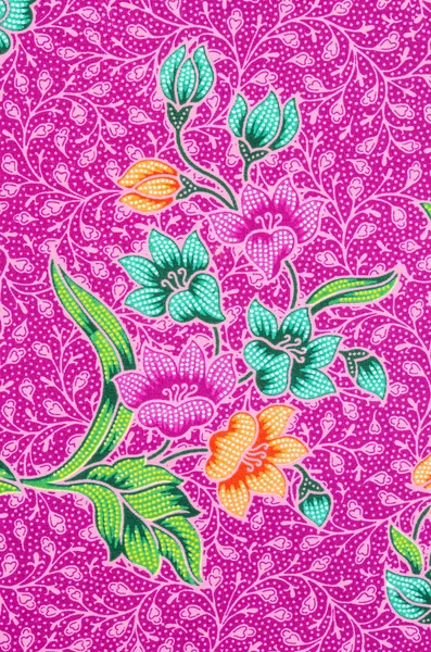 Beaux motifs batik rose . — Photo