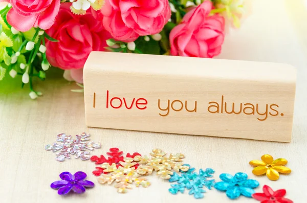 Amo-te sempre . — Fotografia de Stock