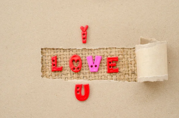 Eu te amo alfabeto — Fotografia de Stock