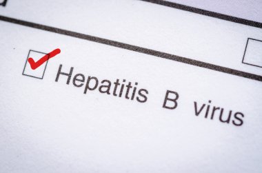 Hepatitis B form request. clipart