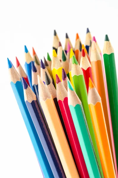 Färga crayon pennor. — Stockfoto
