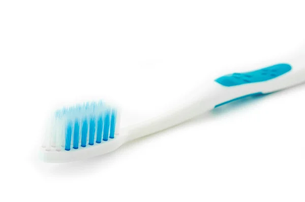 A escova de dentes azul . — Fotografia de Stock