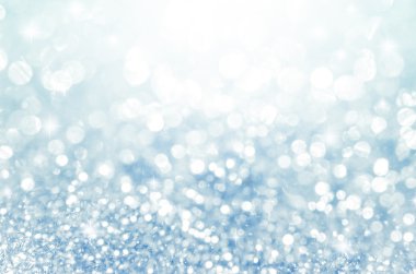 Yıldız bokeh arka plan ile mavi ışıkları.